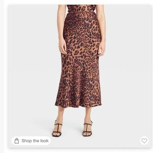 Women’s Maxi Leopard Slip Skirt-A New Day (L)